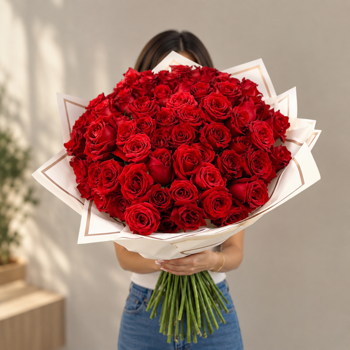 Ramo Buchón de Rosas Rojas