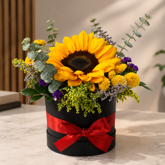 Sombrerera de 1 Girasol y Complementos