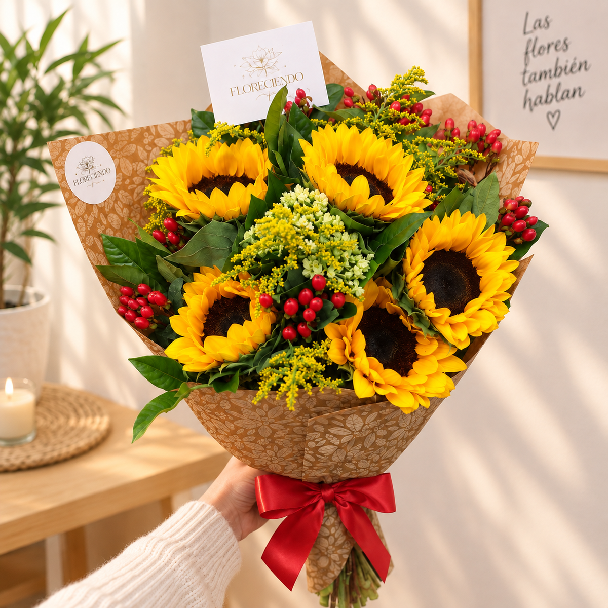 Ramo de Girasoles con Impérico
