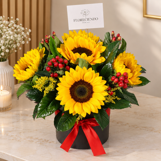 Box de Girasoles con Impérico